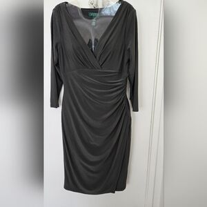 Ralph Lauren Olive Green Long Sleeve Dress NWT 6